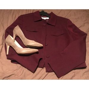 Burgundy Blazer 🧥✨